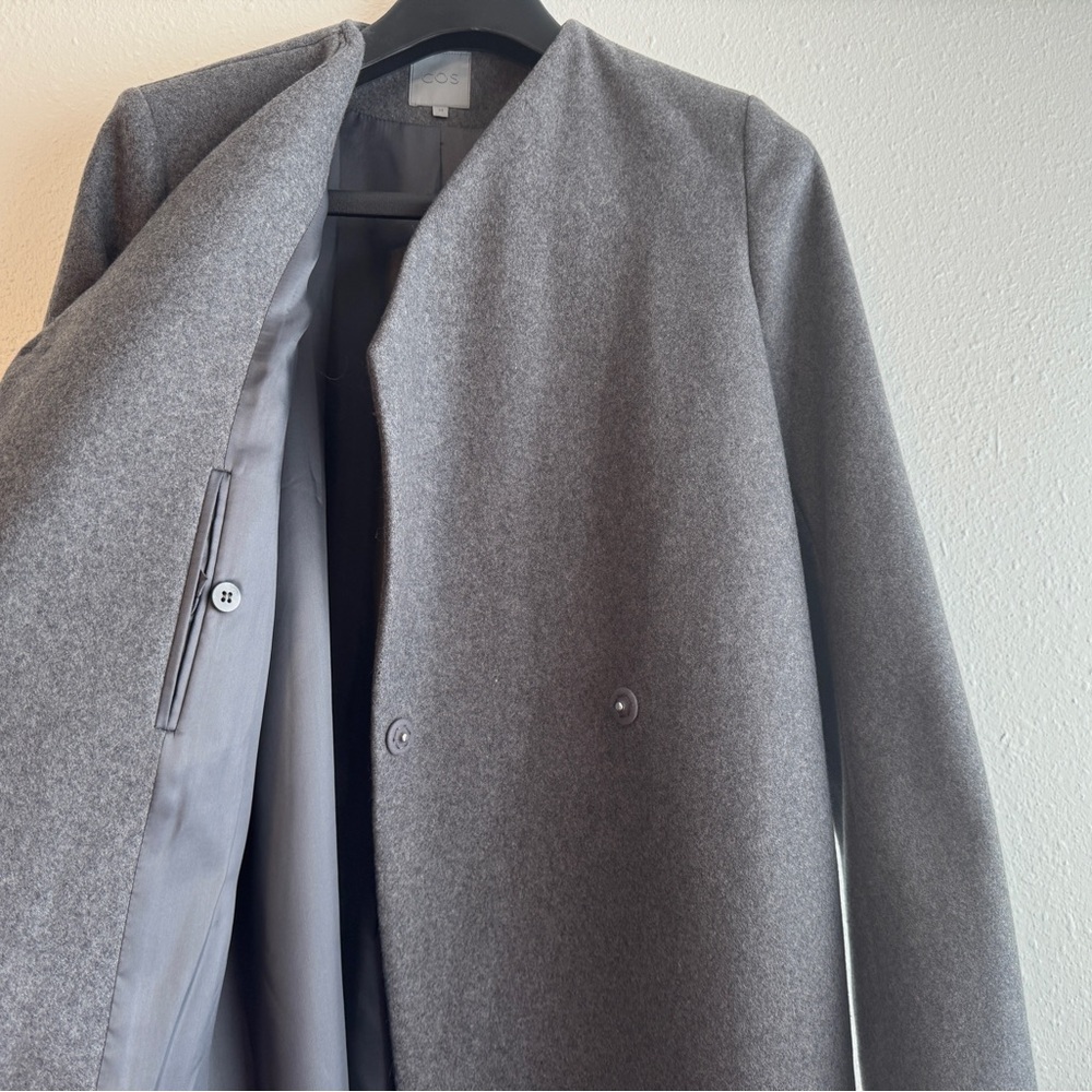 NWOT Asymmetric Architectural Layered Cashmere Coat Trinny Woodall 34 2 - Picture 7 of 10